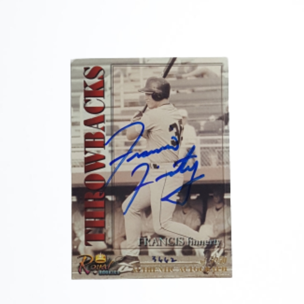 2001 Royal Rookies Francis Finnerty